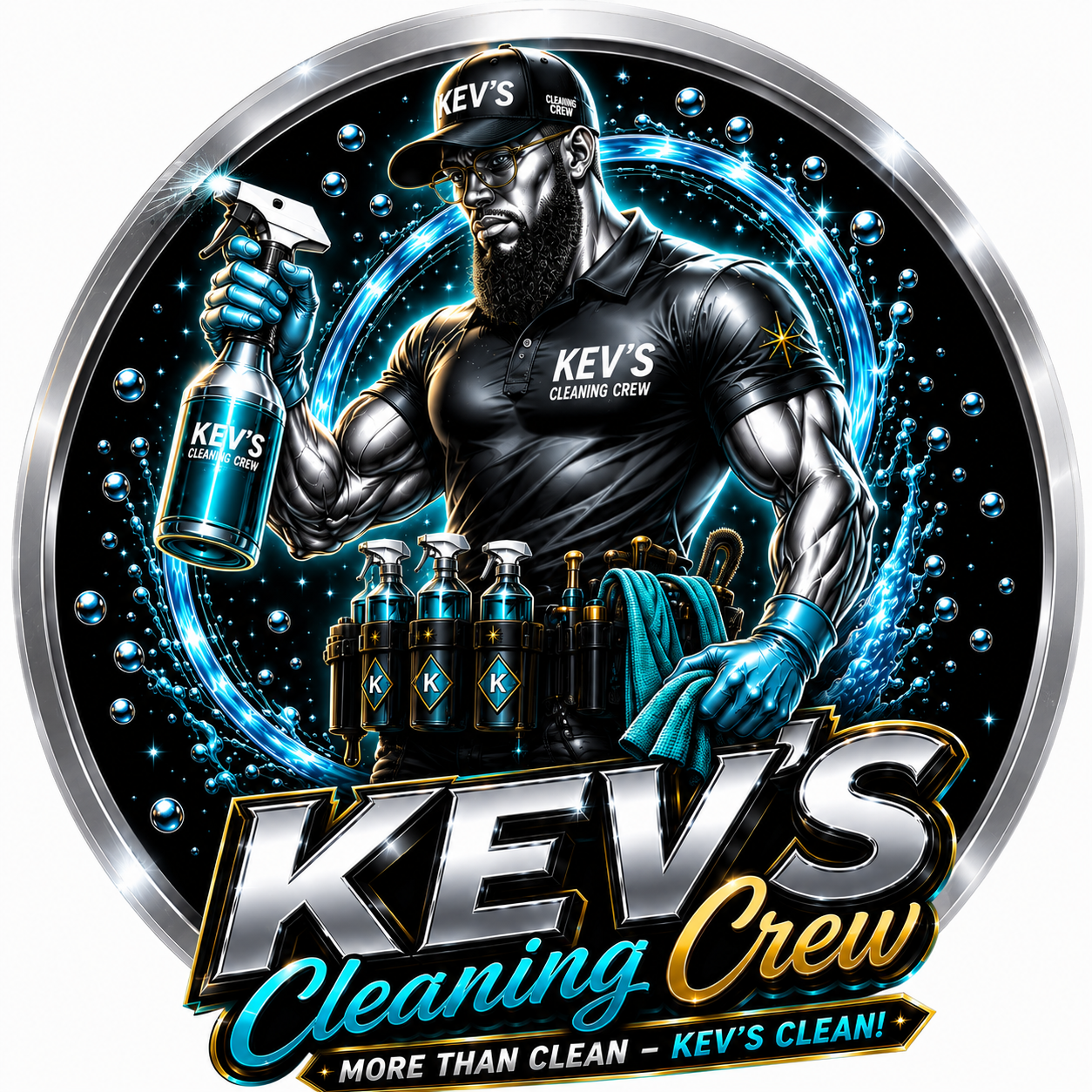 Kev's Cleaning Crew logo